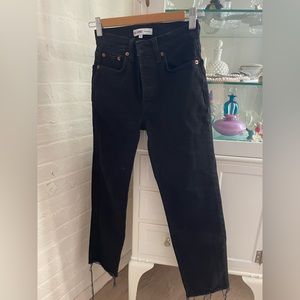 Re/done mid rise straight leg Jean